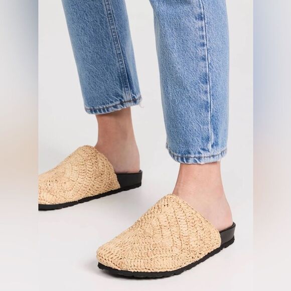 Staud dia raffia mules sz 40 / 10 - Picture 1 of 10